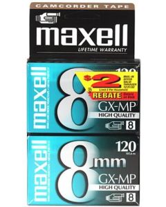 Maxell P6-120 GX-MP High Quality Camcorder Tapes, 2 Pack