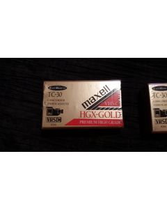 Maxell HGX-Gold TC-30 Premium High Grade Videocassette
