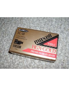 Maxell VHS-C Video Tape Cassette, 30 Minutes